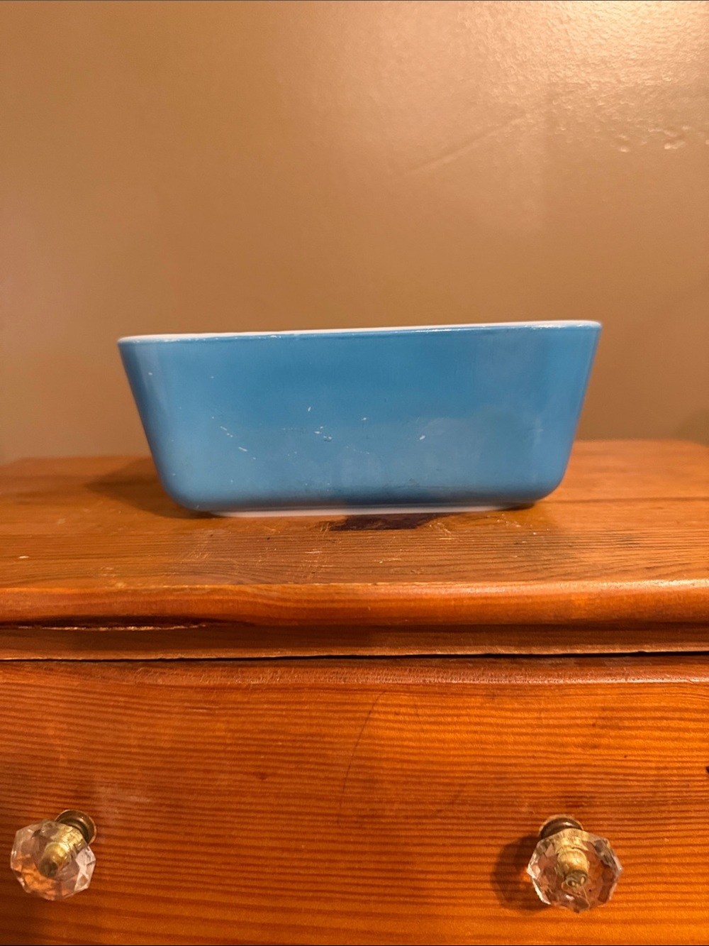 Vintage Pyrex blue mini loaf pan